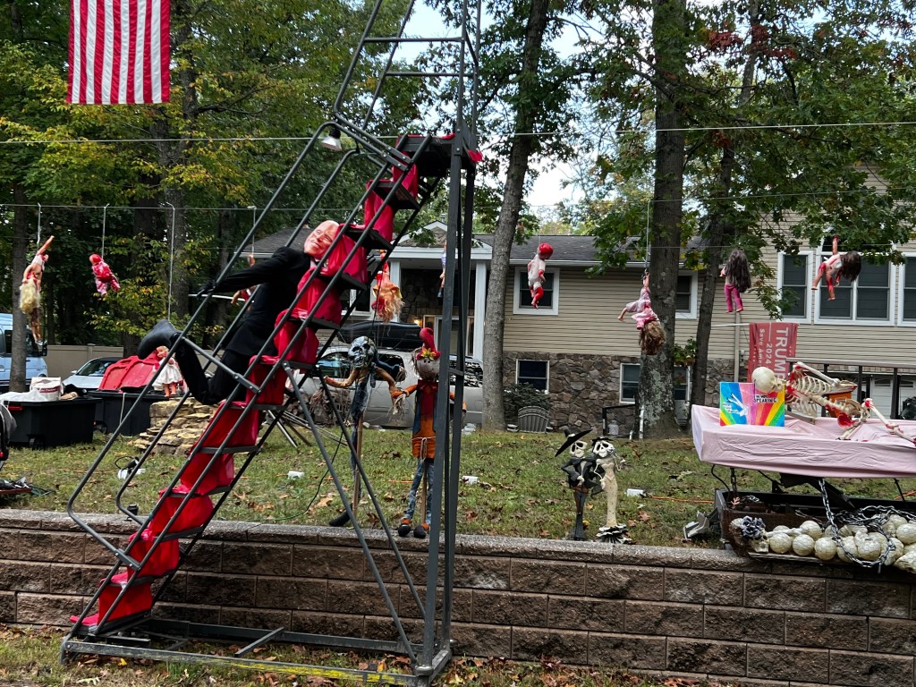 Halloween Display Shows Biden Falling Down&nbsp;Stairs