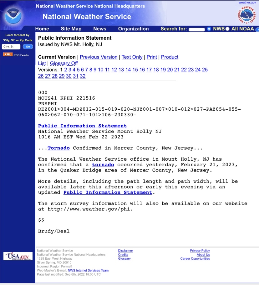 Tornado Has Been Confirmed in Mercer&nbsp;County
