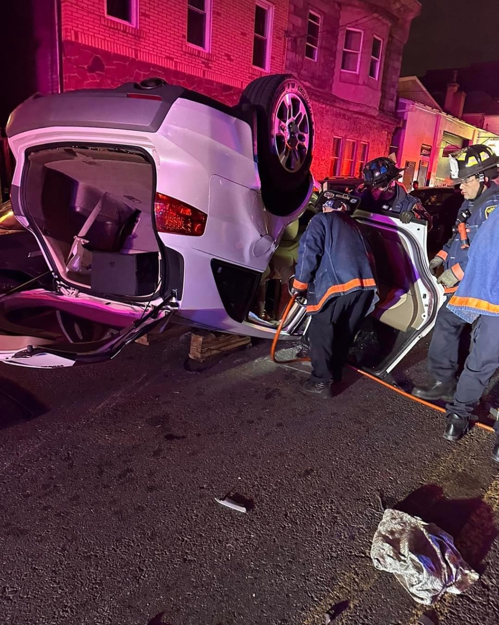 Overturned Car With&nbsp;Entrapment