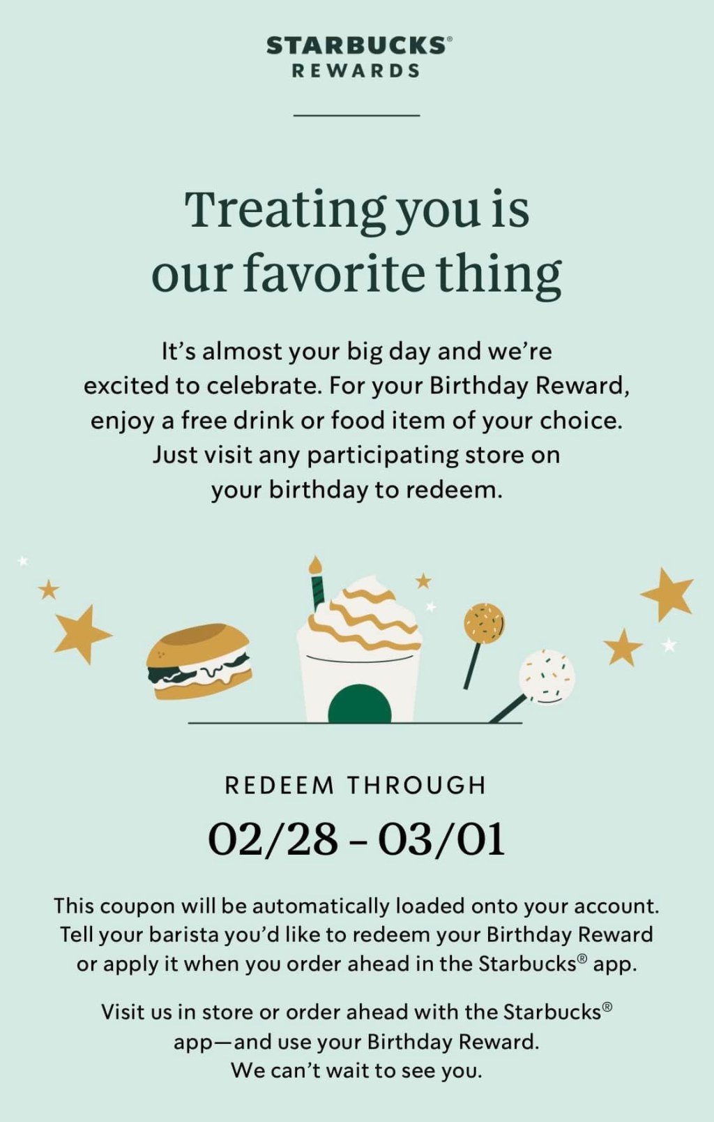 Starbuck’s Freebie If You Are A Leap Year&nbsp;Baby