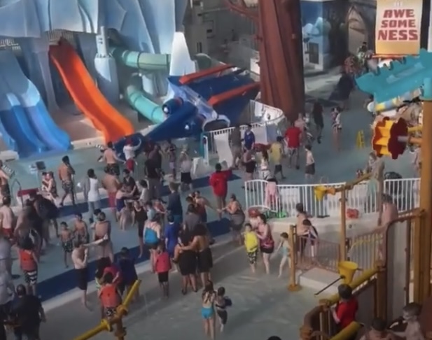 Four Injured After Decorative Helicopter Crashes Into American Dream Waterpark&nbsp;Pool