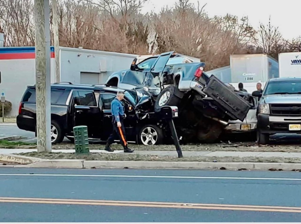 SUV Runs Off Road and Lands on Three Parked&nbsp;Cars