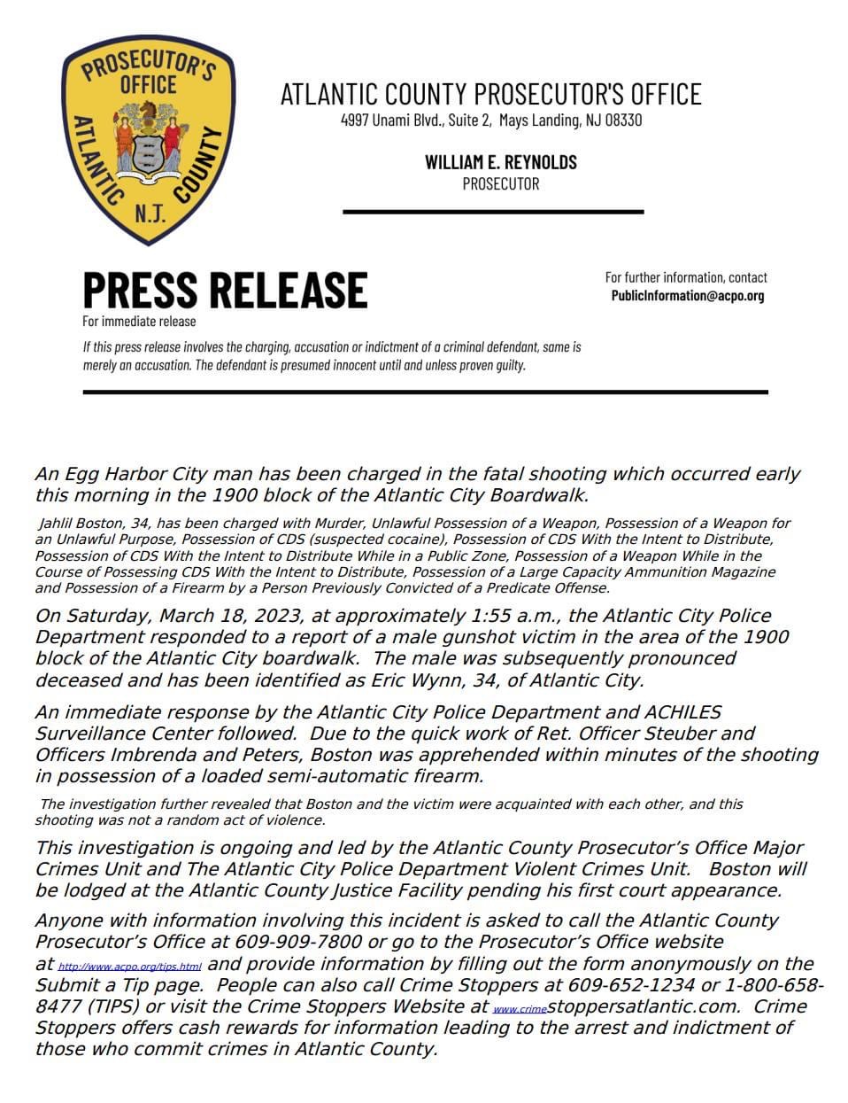 Man Arrested in Fatal&nbsp;Shooting