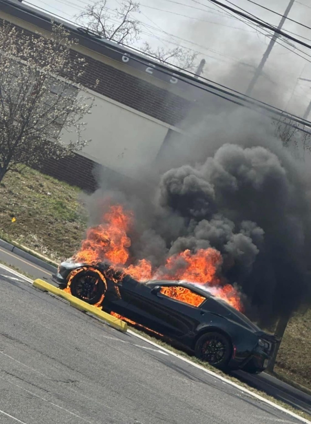 Corvette Car Fire