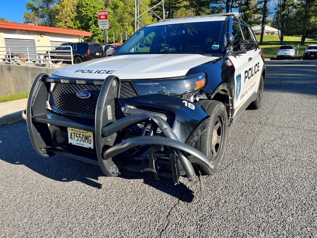 Two Police Cars Struck at Motor Vehicle Stop in Hit and&nbsp;Run