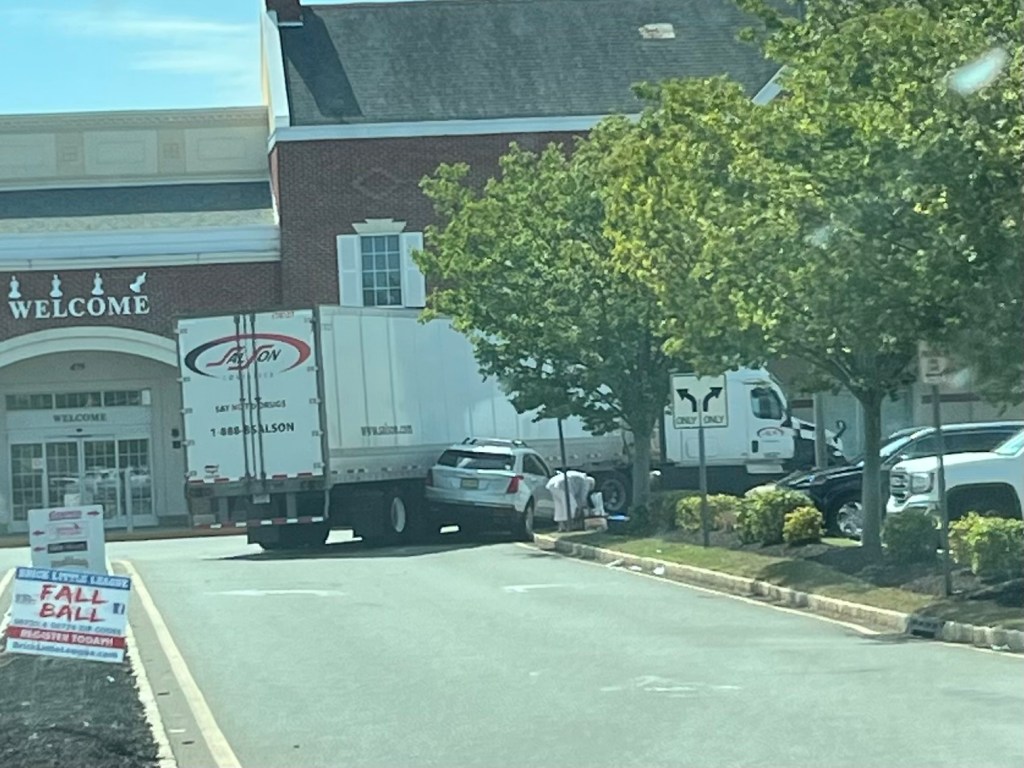 Tractor Trailer and Car Crash in Costco Parking&nbsp;Lot