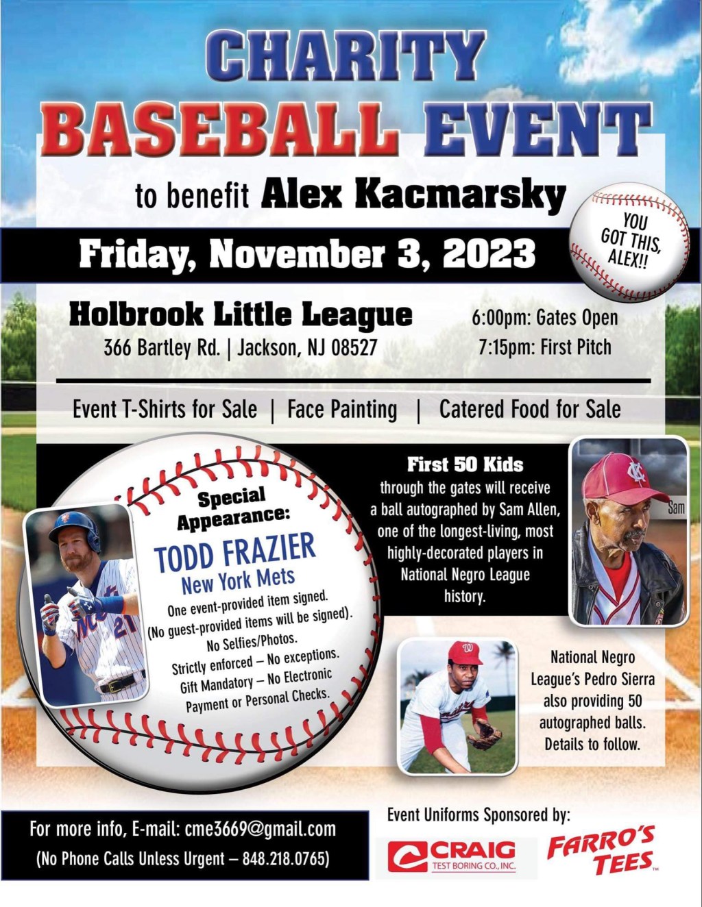 MLB Greats In Jackson Tomorrow to Fundraise for 11 Year old Battling&nbsp;Cancer